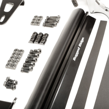 Picture of Rugged Ridge 07-18 Jeep Wrangler JK Elite Fast Track Windshield Light Bar Mount w- Crossbar