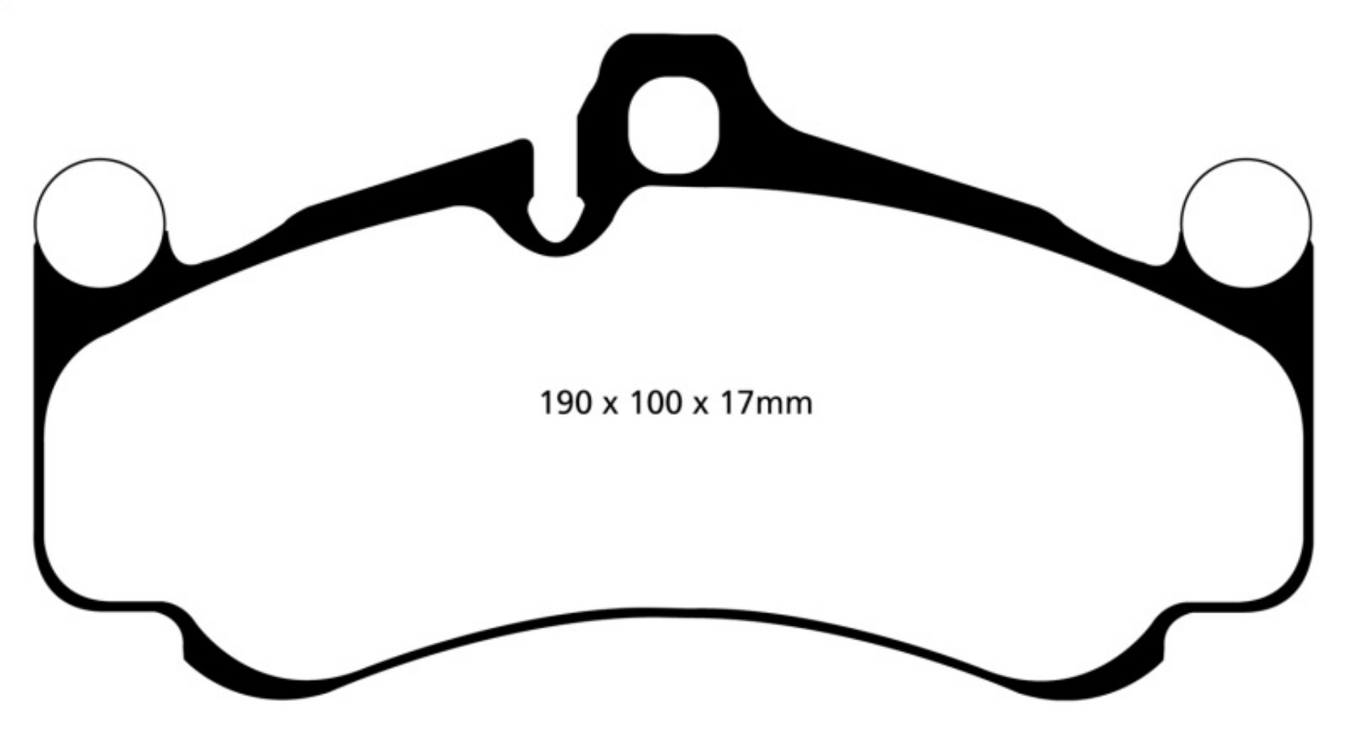 Picture of EBC 10-12 Porsche 911 997 Cast Iron Rotor only 3-8 GT3 Yellowstuff Front Brake Pads