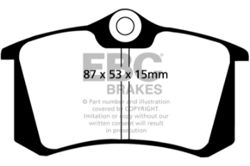 Picture of EBC 10-13 Audi A3 2-0 TD Ultimax2 Rear Brake Pads