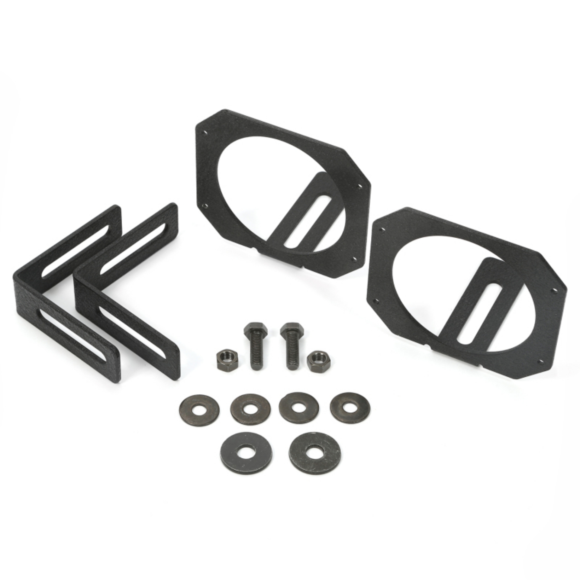 Picture of Rugged Ridge 07-18 Jeep Wrangler JK 3-5in Round - 3in Cube LED Light Mount Brackets