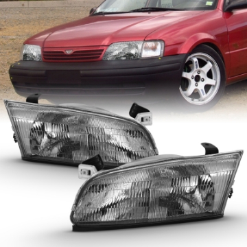 Picture of ANZO 1997-1999 Toyota Camry Crystal Headlight Chrome AmberOE