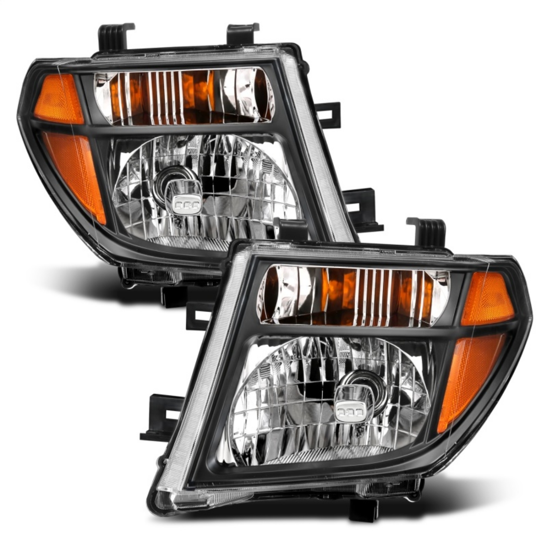 Picture of ANZO 2005-2008 Nissan Pathfinder Crystal Headlight  Black Amber