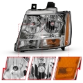 Picture of ANZO 2007-2014 Chevy Tahoe Crystal Headlight Chrome AmberOE