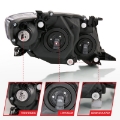 Picture of ANZO 2009-2010 Toyota Corolla Crystal Headlight Black Amber
