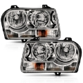 Picture of ANZO 2005-2010 Chrysler 300 Crystal Headlight Chrome Amber