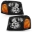 Picture of ANZO 2002-2009 GMC Envoy Crystal Headlight  Black Amber