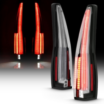 Picture of ANZO 2007-2014 Chevrolet Tahoe Led Taillights Red-Clear