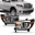 Picture of ANZO 2007-2014 Toyota Tundra Projector Light Bar H-L Black AmberLed High Beam Halogen Version