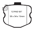 Picture of EBC 10-13 Chevrolet Corvette C6 6-2 Grand Sport Redstuff Front Brake Pads
