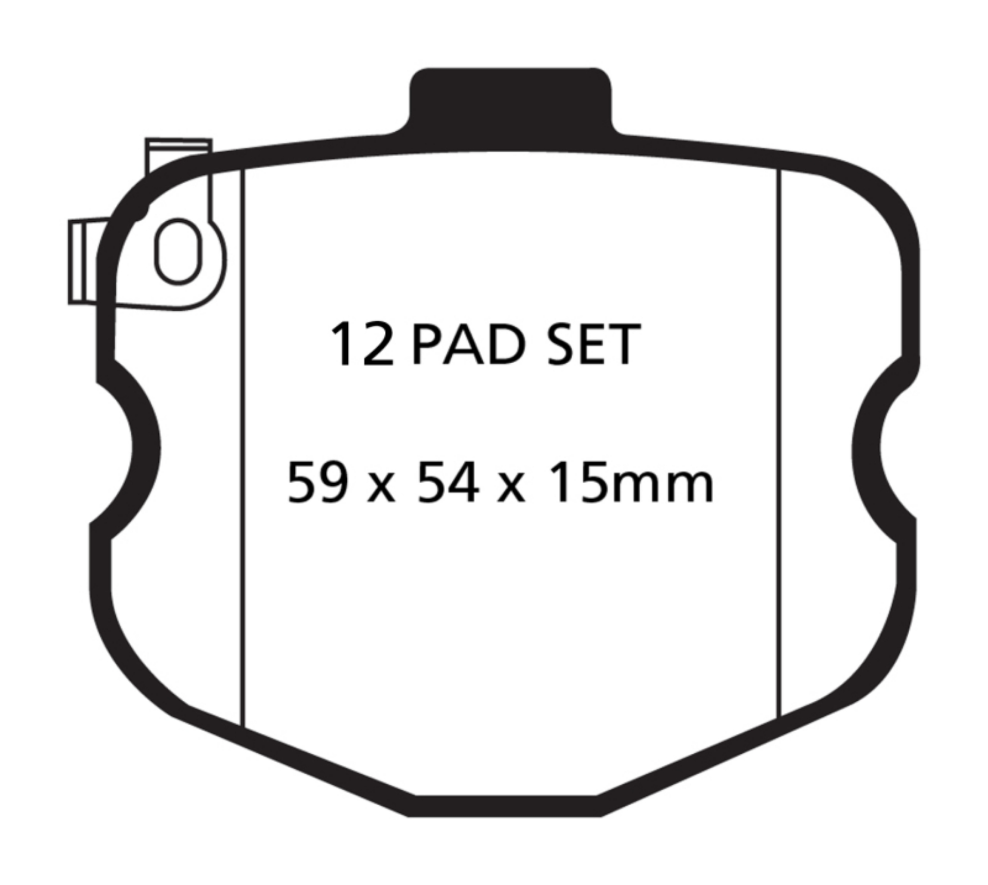 Picture of EBC 10-13 Chevrolet Corvette C6 6-2 Grand Sport Redstuff Front Brake Pads