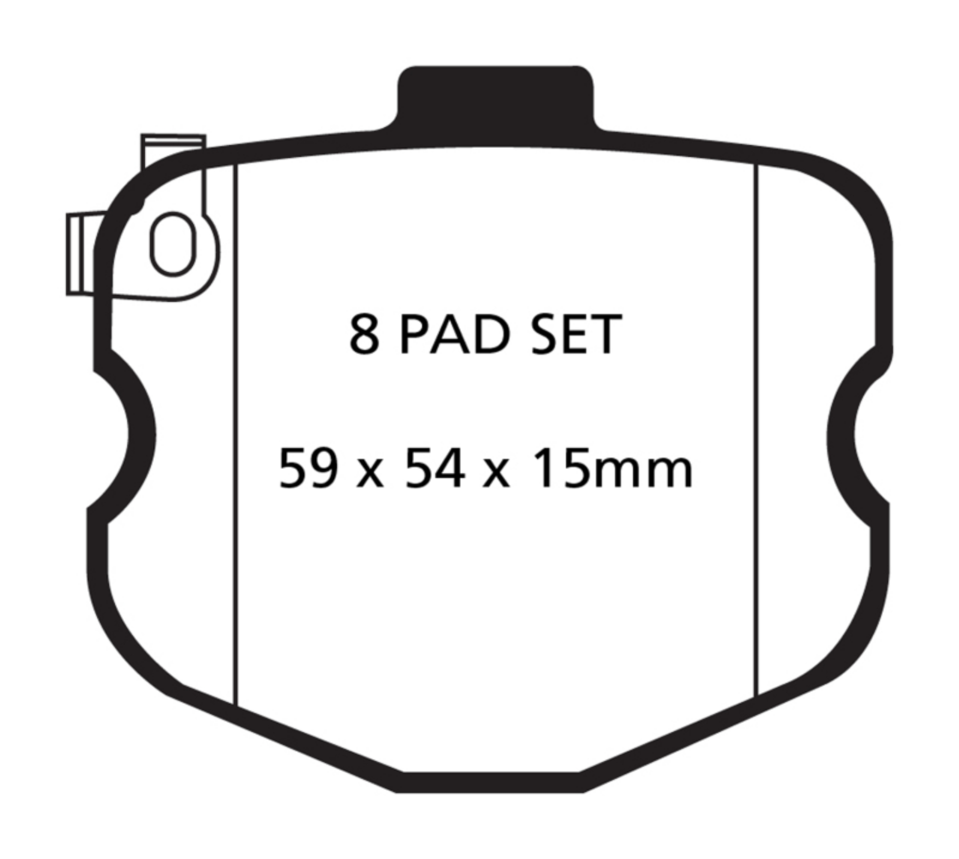 Picture of EBC 10-13 Chevrolet Corvette C6 6-2 Grand Sport Redstuff Rear Brake Pads