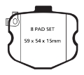 Picture of EBC 10-13 Chevrolet Corvette C6 6-2 Grand Sport Yellowstuff Rear Brake Pads