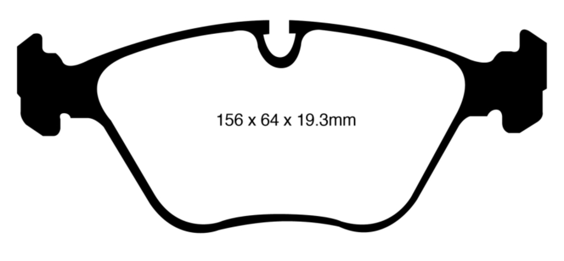 Picture of EBC 10-14 BMW X5 4-4 Twin Turbo 50 Greenstuff Front Brake Pads