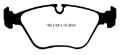 Picture of EBC 10-14 BMW X5 4-4 Twin Turbo 50 Greenstuff Front Brake Pads