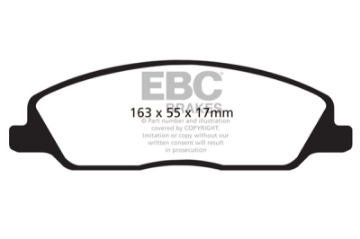 Picture of EBC 10-14 Ford Mustang 3-7 Ultimax2 Front Brake Pads