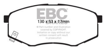 Picture of EBC 10-15 Hyundai Tucson 2-0 FWD Ultimax2 Front Brake Pads
