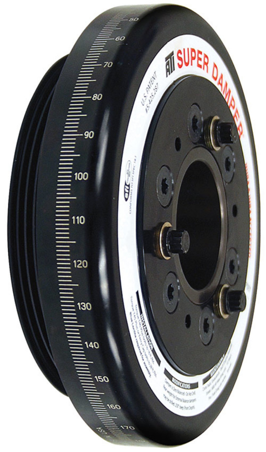 Picture of ATI Damper - 7-074in - Alum - Honda D - 4 Grv Rear Aluminum Pulley - 10 Percent Underdrive