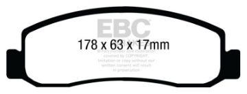Picture of EBC 11 Ford F250 inc Super Duty 6-2 2WD Ultimax2 Front Brake Pads