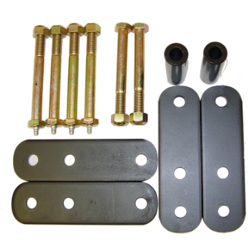 Picture of Rugged Ridge HD Front Leaf Spring Shackles 1-In Lift 87-95 Jeep Wrangler YJ