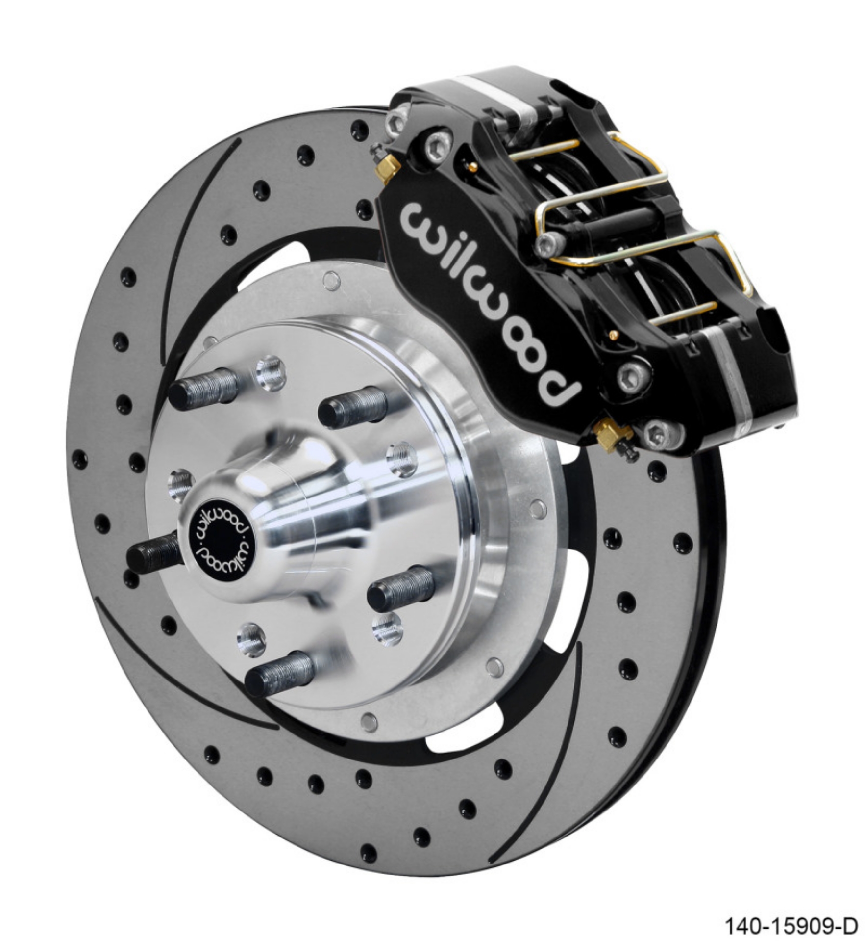 Picture of Wilwood Dynapro 4R Front Kit 11-75in SPR Drilled and Slotted Rotors - Black