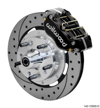 Picture of Wilwood Dynapro 4R Front Kit 11-75in SPR Drilled and Slotted Rotors - Black