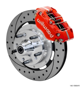Picture of Wilwood Dynapro 4R Front Kit 11-75in SPR Drilled and Slotted Rotors - Red