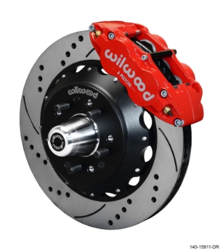 Picture of Wilwood Narrow Superlite 6R Front Big Brake Kit 14-00in SRP Drilled and Slotted Rotor - Red