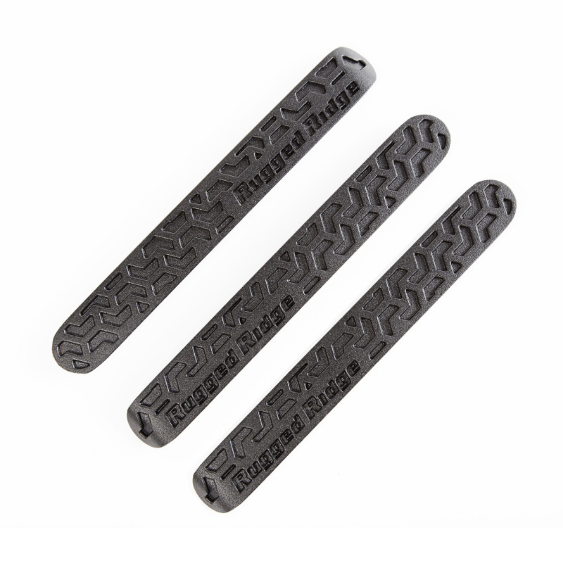 Picture of Rugged Ridge Elite Dr Hndle Inserts Black Tread 2Dr 07-18 Jeep Wrangler JK