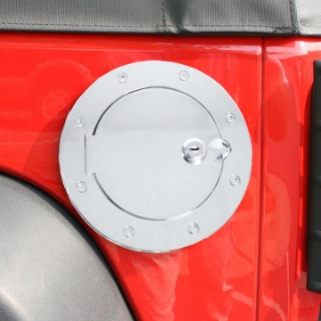 Picture of Rugged Ridge 07-18 Jeep Wrangler JK Stainless Steel Locking Gas Cap Door