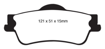 Picture of EBC 11+ Chevrolet Caprice 3-6 Greenstuff Rear Brake Pads