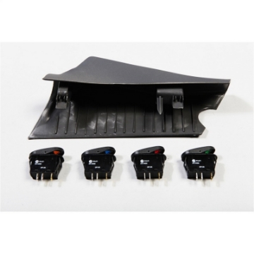 Picture of Rugged Ridge A-Pillar 4 Switch Pod Kit Black RHD 07-10 Jeep Wrangler