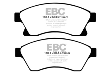 Picture of EBC 11+ Chevrolet Cruze 1-4 Turbo 10-9 inch front rotor Ultimax2 Front Brake Pads