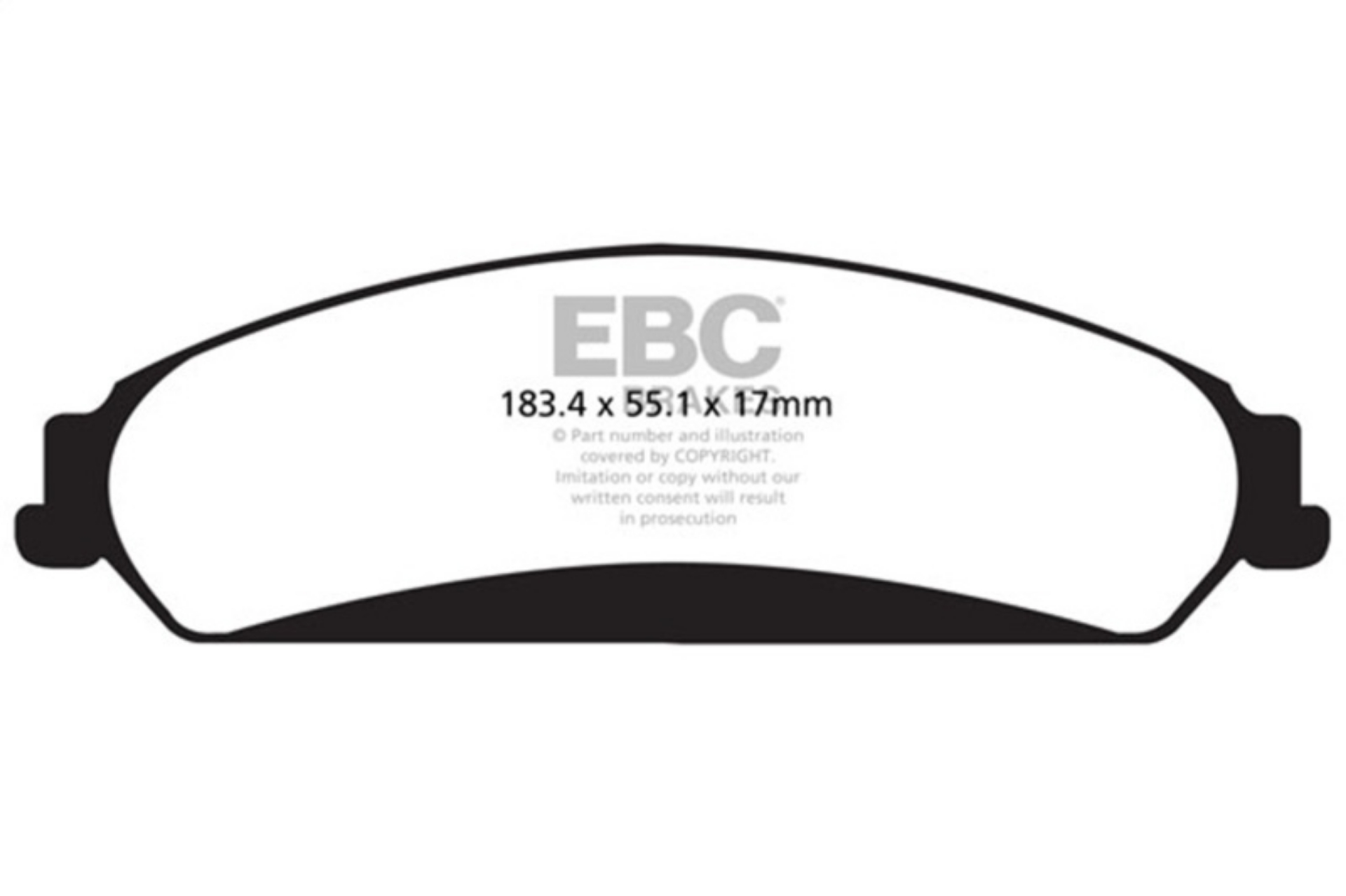 Picture of EBC 11+ Chrysler 300C 5-7 Yellowstuff Front Brake Pads