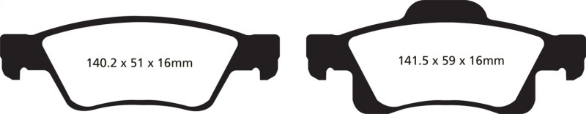 Picture of EBC 11+ Dodge Durango 3-6 Yellowstuff Rear Brake Pads