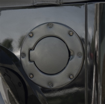 Picture of Rugged Ridge 97-06 Jeep Wrangler TJ Black Non-Locking Gas Cap Door
