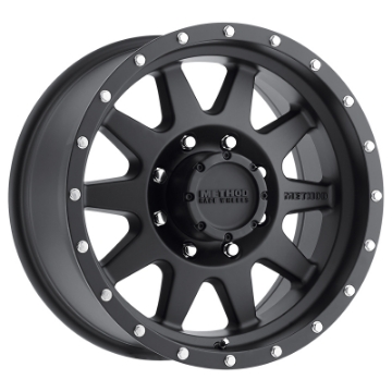 Picture of Method MR301 The Standard 16x7 0mm Offset 8x6-5 130-81mm CB Matte Black Wheel