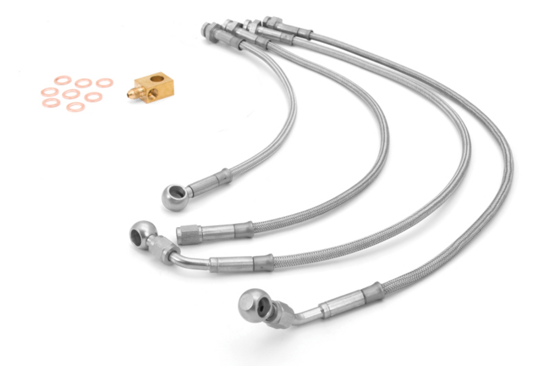 Picture of Rugged Ridge Brake Hose Kit Braided Stainless 07-18 Jeep Wrangler