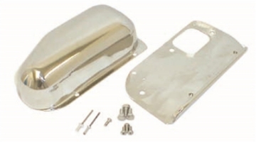 Picture of Rugged Ridge 76-86 Jeep CJ Stainless Steel Wiper Motor Cover Kit