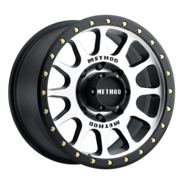 Picture of Method MR305 NV 17x8-5 0mm Offset 8x6-5 130-81mm CB Machined-Black Street Loc Wheel