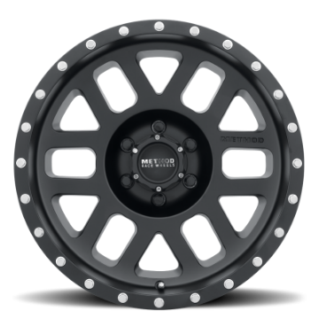 Picture of Method MR306 Mesh 17x8-5 0mm Offset 6x5-5 108mm CB Matte Black Wheel
