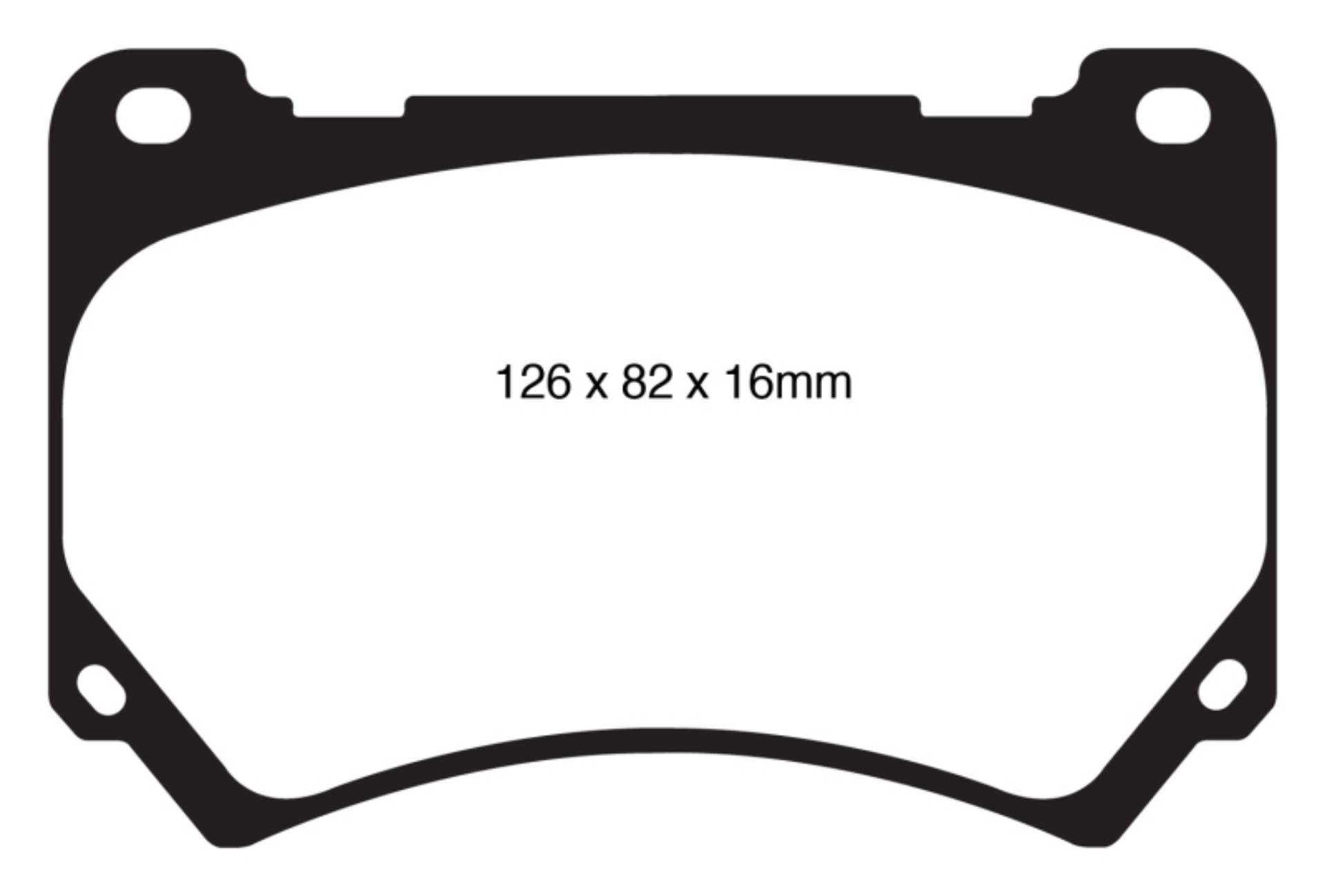 Picture of EBC 11+ Hyundai Equus 4-6 Yellowstuff Front Brake Pads