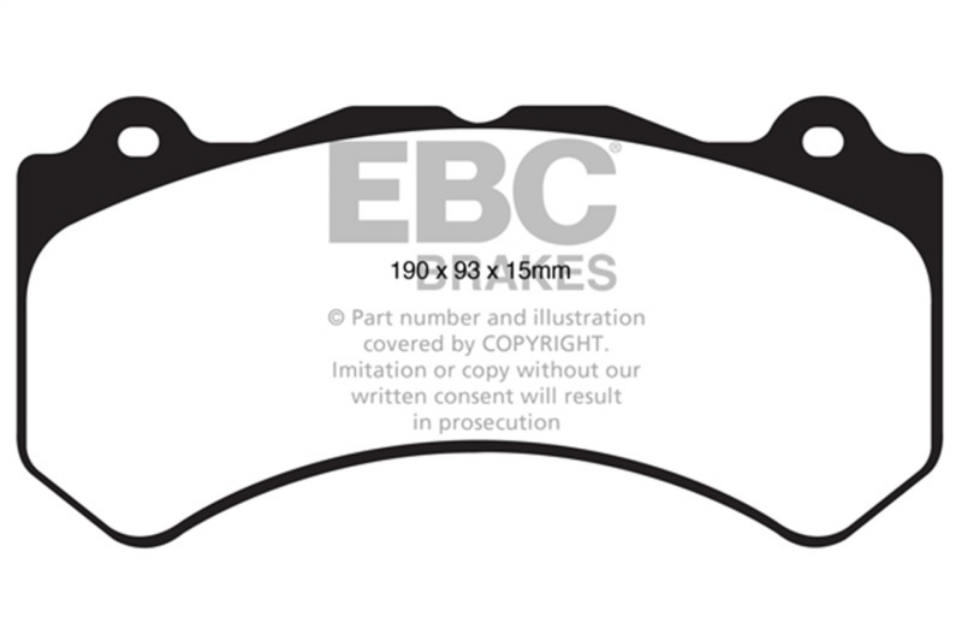 Picture of EBC 11+ Jeep Grand Cherokee 6-4 SRT-8 Greenstuff Front Brake Pads
