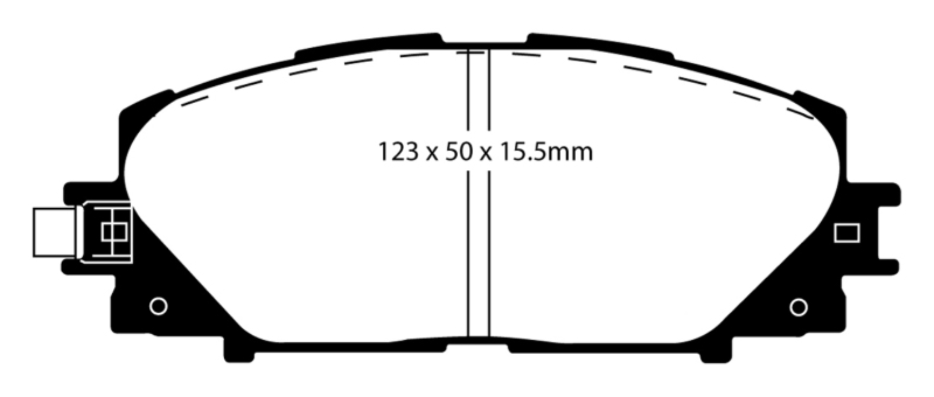 Picture of EBC 11+ Lexus CT200h 1-8 Hybrid Greenstuff Front Brake Pads