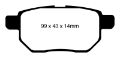 Picture of EBC 11+ Lexus CT200h 1-8 Hybrid Greenstuff Rear Brake Pads