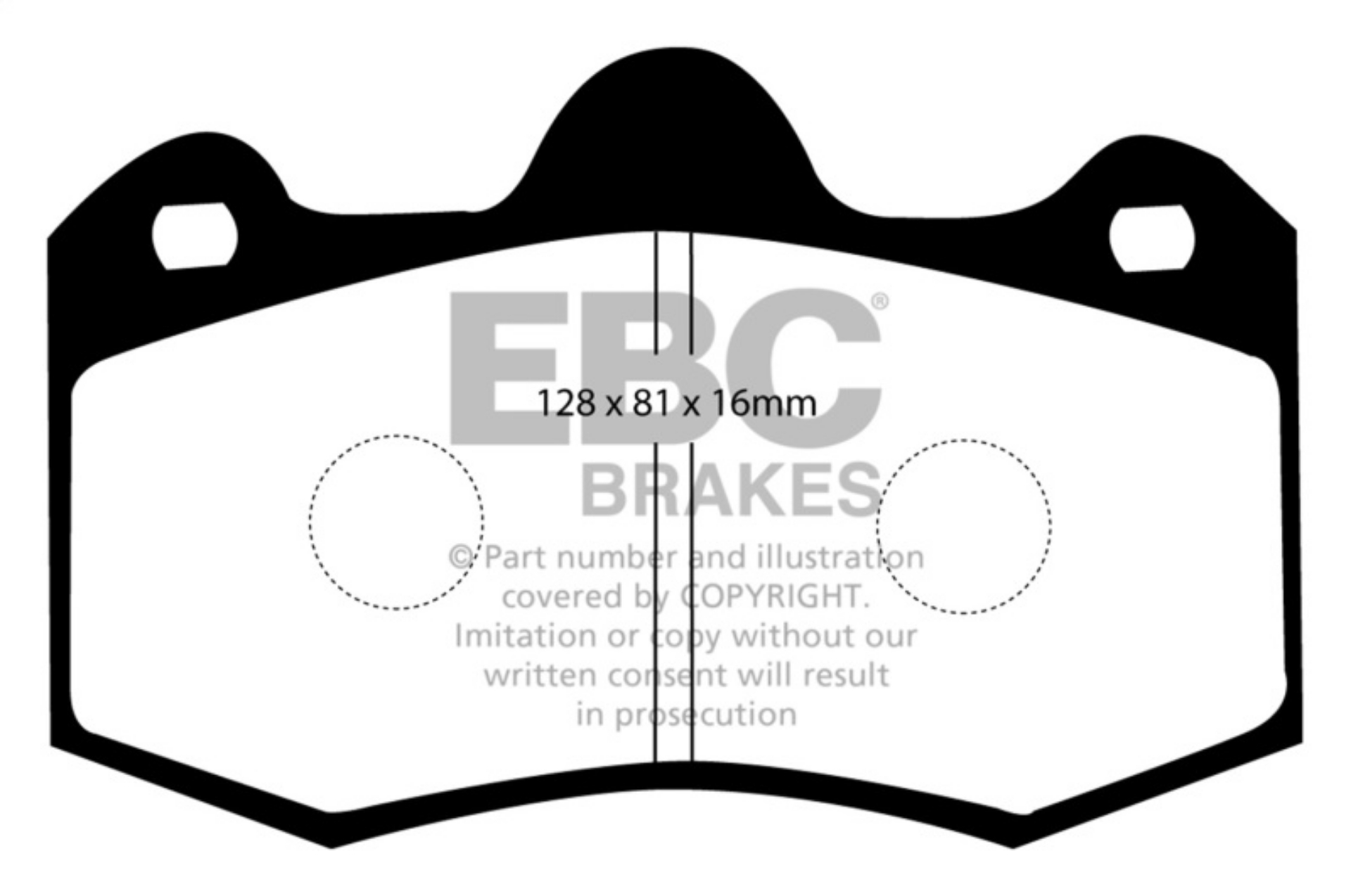 Picture of EBC 11+ Mclaren MP4-12C 3-8 Twin Turbo Orangestuff Rear Brake Pads