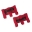Picture of Rugged Ridge Ultimate Grab Handles Red 55-20 CJ-Jeep Wrangler -JT