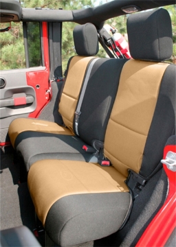 Picture of Rugged Ridge Seat Cover Kit Black-Tan 11-18 Jeep Wrangler JK 2dr
