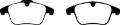 Picture of EBC 11+ Volvo S60 2-5 Turbo T5 300mm Front Rotors Redstuff Front Brake Pads