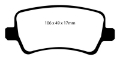 Picture of EBC 11+ Volvo S60 2-5 Turbo T5 300mm Front Rotors Redstuff Rear Brake Pads