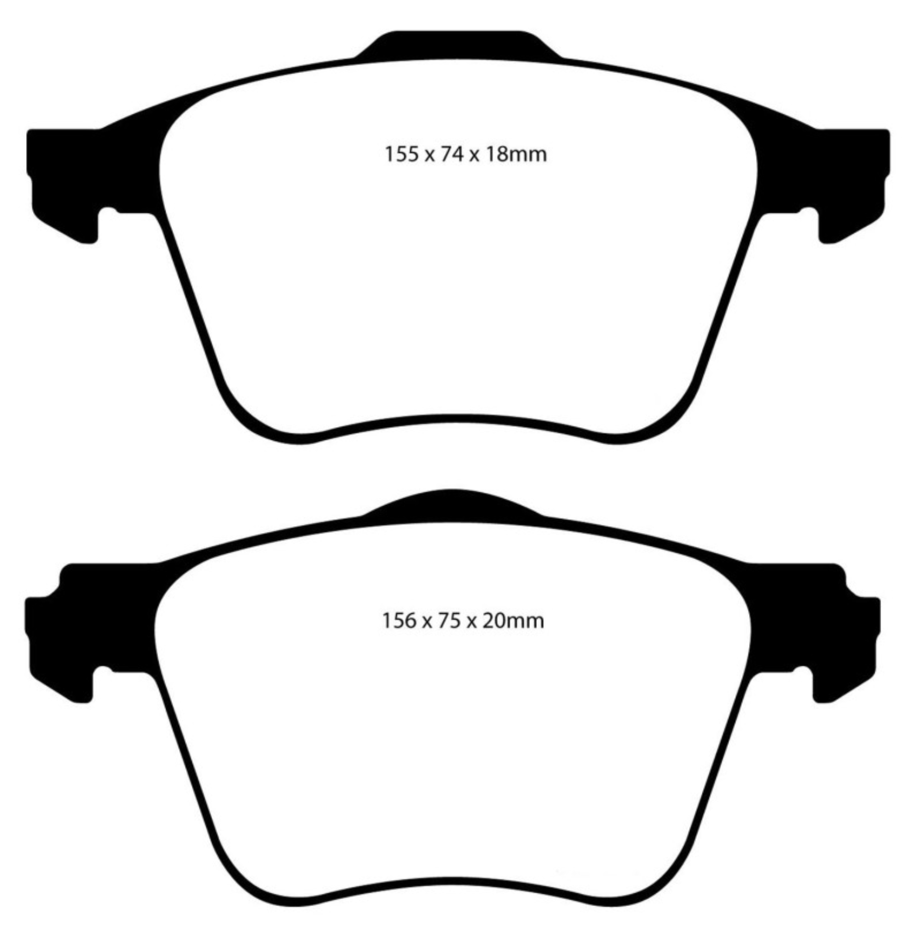 Picture of EBC 11+ Volvo S60 2-5 Turbo T5 315mm Front Rotors Ultimax2 Front Brake Pads